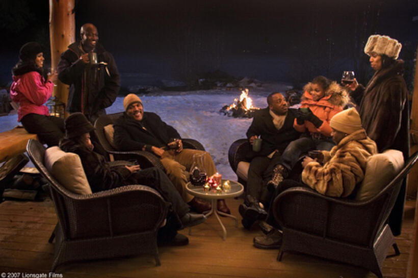 Denise Boutte, Richard T. Jones, Sharon Leal, Tyler Perry, Malik Yoba, Janet Jackson, Michael Jai White and Tasha Smith in "Why Did I Get Married?"