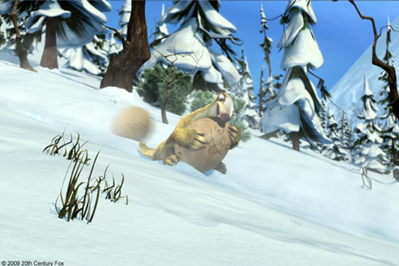 Scrat (voice of Chris Wedge) in "Ice Age: Dawn of the Dinosaurs."