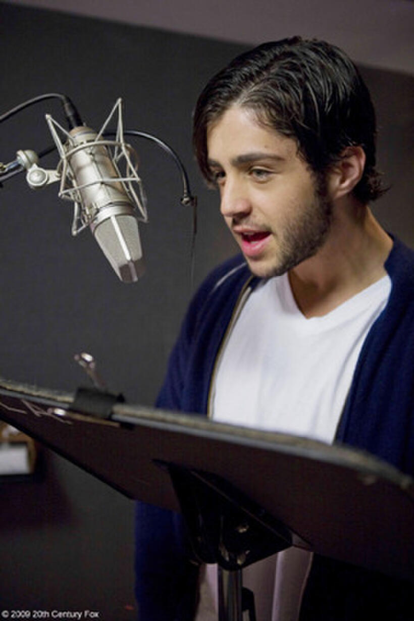 Josh Peck on the set of "Ice Age: Dawn of the Dinosaurs."