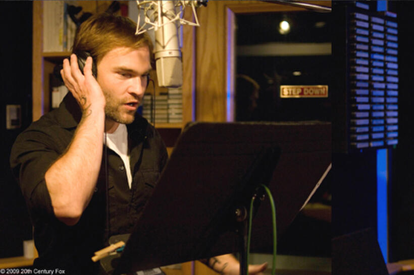 Seann William Scott on the set of "Ice Age: Dawn of the Dinosaurs."