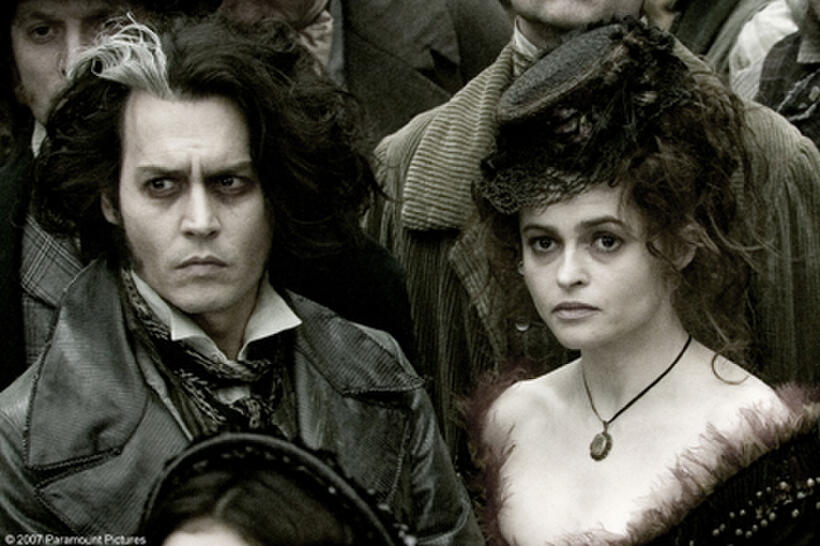 Johnny Depp and Helena Bonham Carter in "Sweeney Todd: The Demon Barber of Fleet Street."
