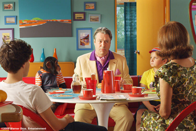 Emile Hirsch, Roger Allam, Paulie Litt and Susan Sarandon in "Speed Racer."