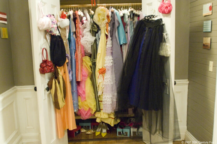 A scene from "27 Dresses."