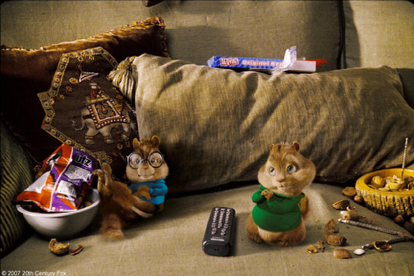 A scene from "Alvin and the Chipmunks."