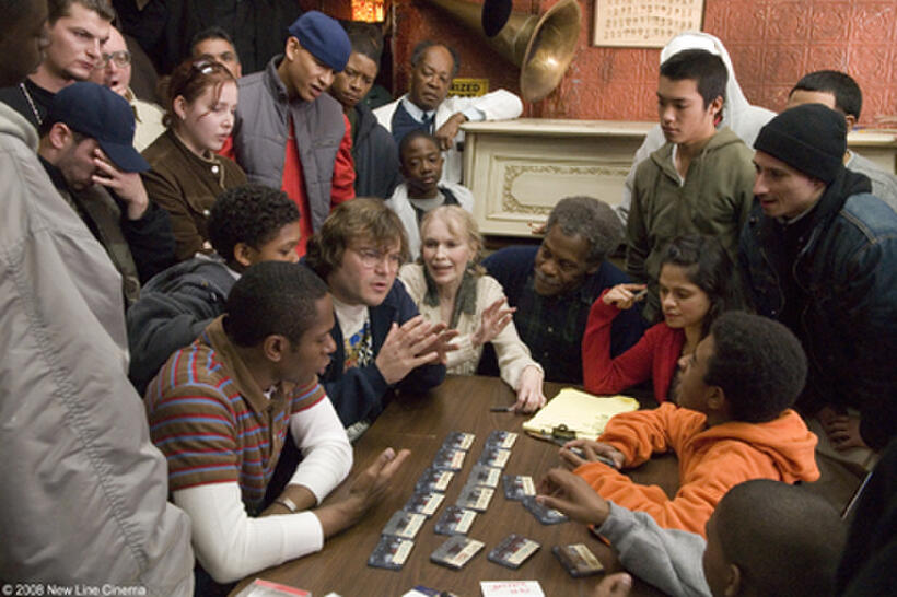 Mos Def, Jack Black, Mia Farrow and Danny Glover in "Be Kind Rewind."