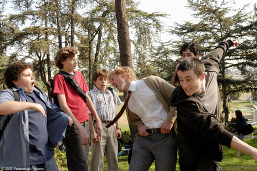 Troy Gentile, Nate Hartley, David Dorfman, Owen Wilson and Alex Frost in "Drillbit Taylor."
