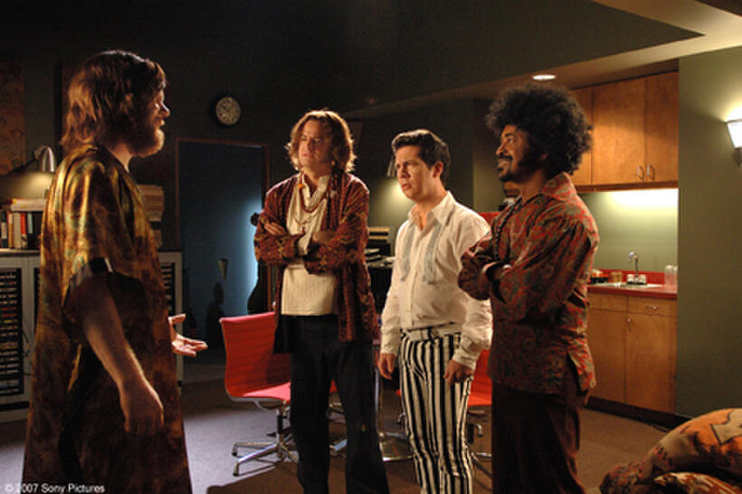 John C. Reilly, Matt Besser, Chris Parnell and Tim Meadows in "Walk Hard: The Dewey Cox Story."