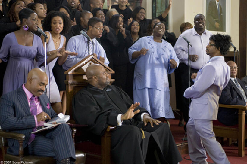 Michael Beach, Chi McBride and Katt Williams in "First Sunday."