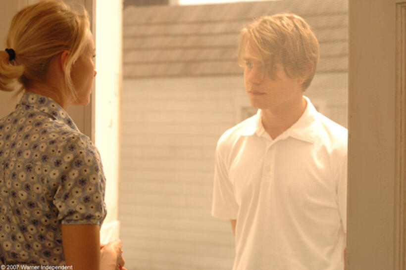 Naomi Watts as Anna and Brady Corbet as Peter in "Funny Games."
