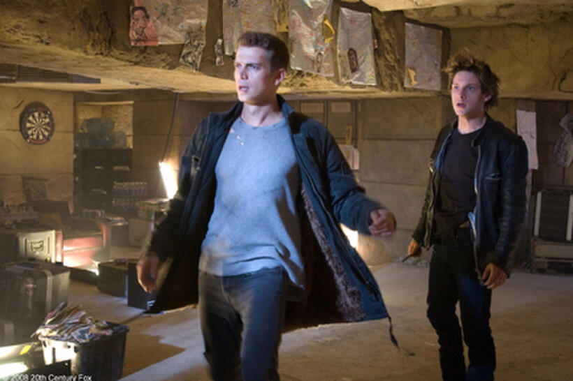 Hayden Christensen and Jamie Bell in "Jumper."