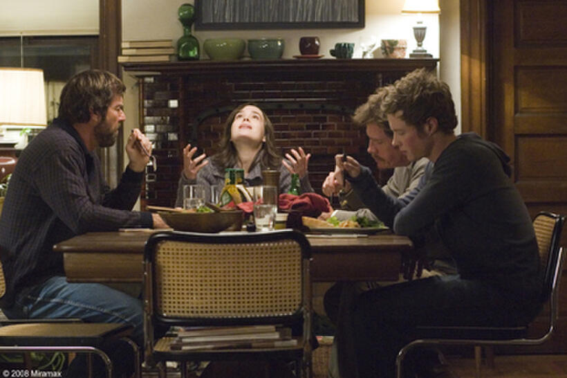 Dennis Quaid, Ellen Page, Thomas Haden Church, and Ashton Holmes in "Smart People."