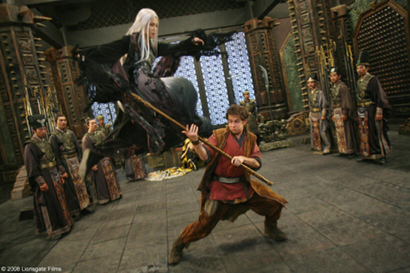 Ni Chang (Li Bing Bing) and Jason Tripitikas (Michael A. Angarano) in "The Forbidden Kingdom."