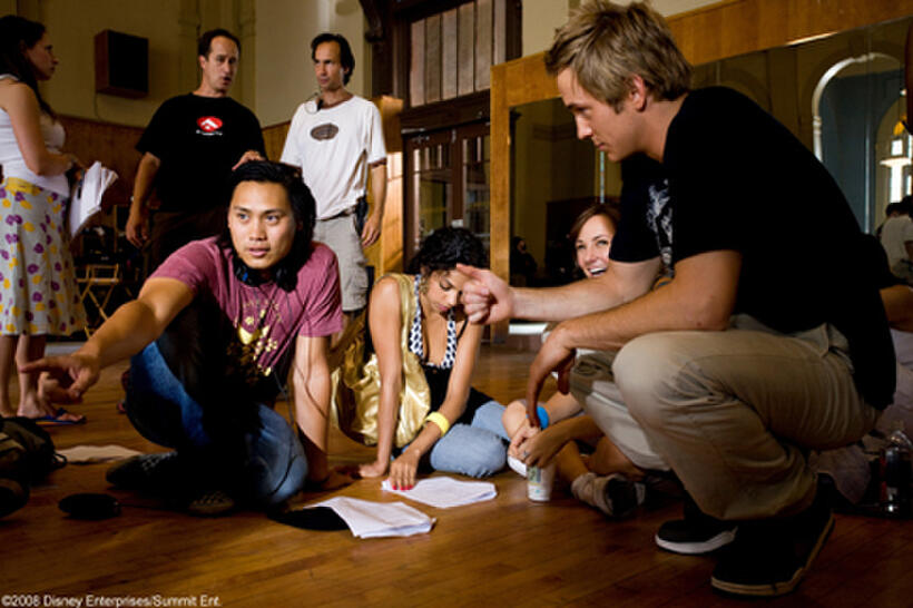 Robert Hoffman on the set of "Step Up 2 the Streets."