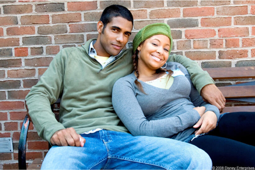 Kristian Lordula and Raven Symone in "College Road Trip."