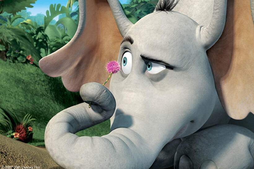 Horton discovers life on his clover in "Horton Hears a Who."