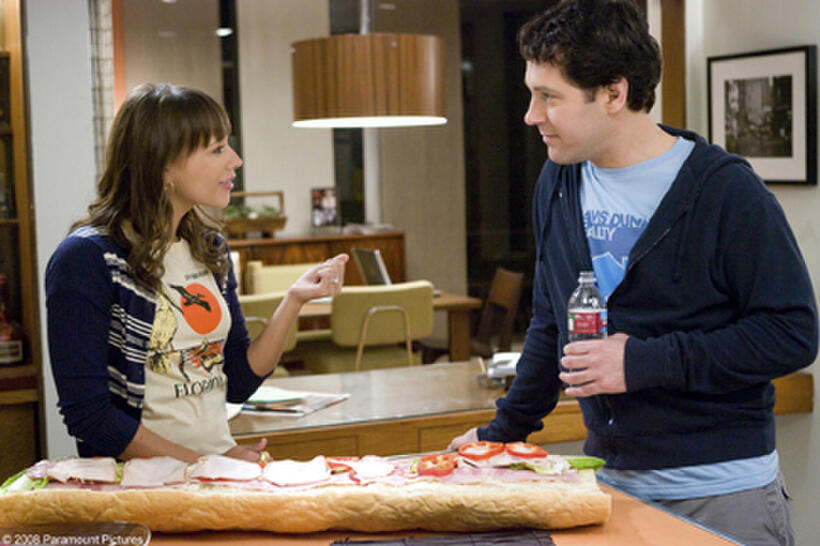 Rashida Jones as Zooey and Paul Rudd as Peter in "I Love You, Man."