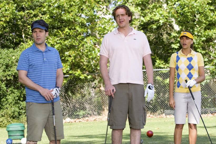 Paul Rudd as Peter, Jason Segel as Sydney and Rashida Jones as Zooey in "I Love You, Man."