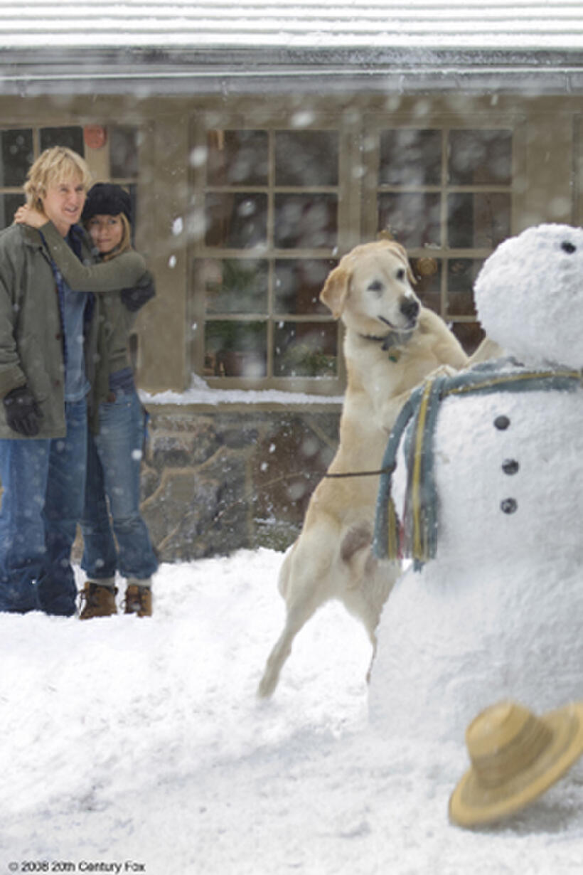 Owen Wilson as John and Jennifer Aniston as Jenny in "Marley & Me."