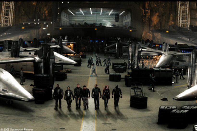 A scene from the film "G.I. Joe: The Rise of Cobra."