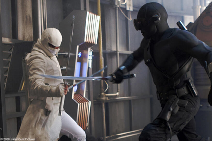 Sienna Miller as The Baroness in "G.I. Joe: The Rise of Cobra."
