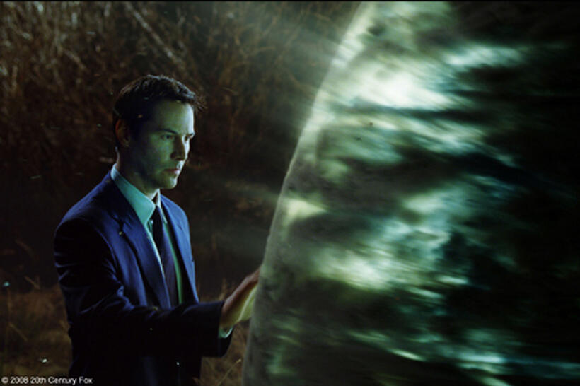 Keanu Reeves as Klaatu in "The Day the Earth Stood Still."