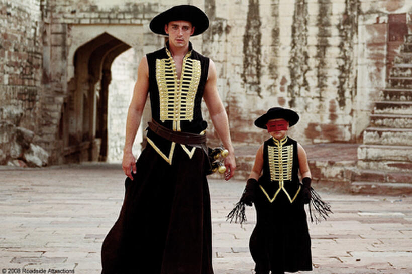 Lee Pace as The Masked Bandit and Catinca Untaru as Alexandria in "The Fall."