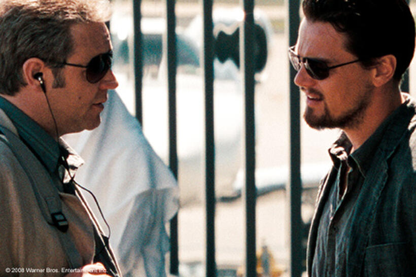 Russell Crowe as Ed Hoffman and Leonardo DiCaprio as Roger Ferris in "Body of Lies."