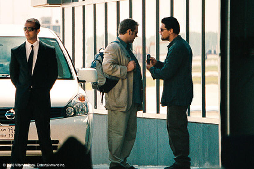 Russell Crowe as Ed Hoffman and Leonardo DiCaprio as Roger Ferris in "Body of Lies."