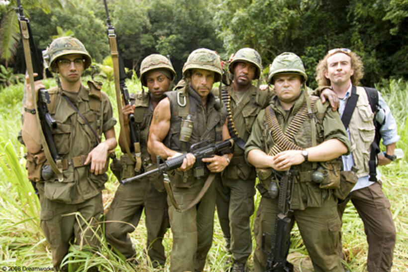 Jay Baruchel, Brandon T. Jackson, Ben Stiller, Robert Downey Jr., Jack Black and Steve Coogan in