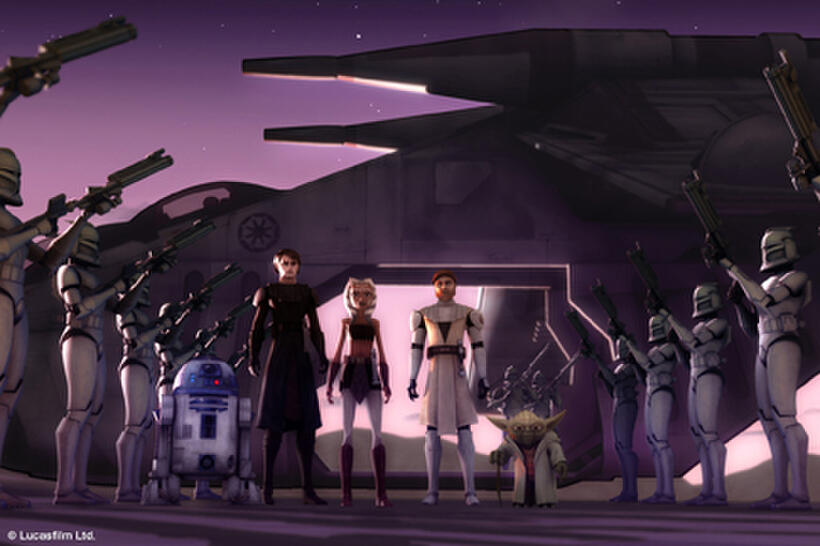 A scene from "Star Wars: The Clone Wars."