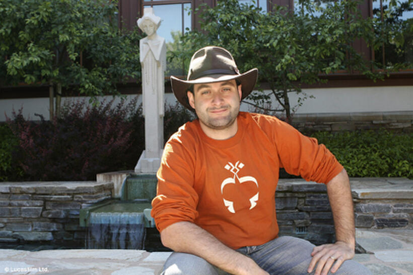 Director Dave Filoni on the set of "Star Wars: The Clone Wars."