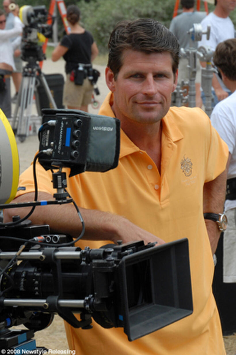 On the set of "A Plumm Summer."