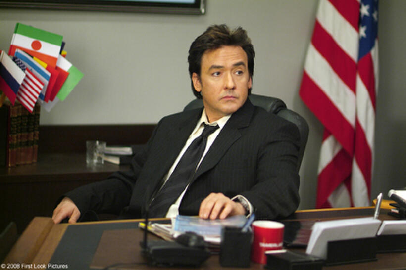 John Cusack in "War, Inc."