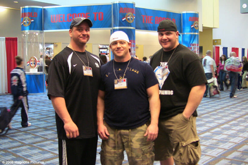 Mike "Mad Dog" Bell, Christopher Bell and Mark "Smelly" Bell in "Bigger, Stronger, Faster."