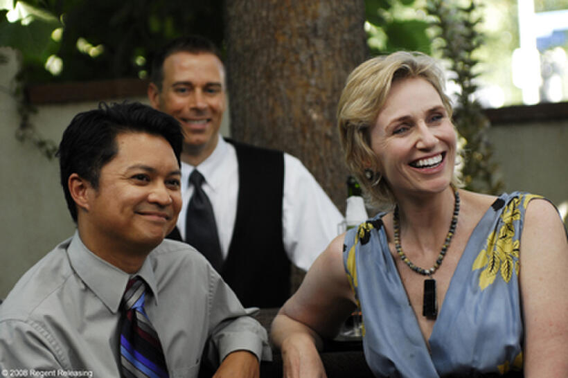Alec Mapa as Mr. Bushnell and Jane Lynch as Ms. Maple in "Tru Loved."