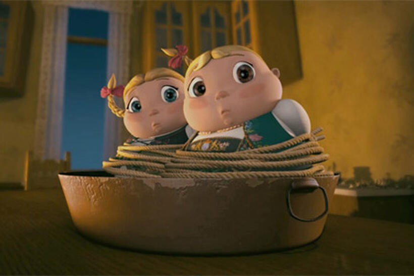Gretel and Hansel in "Hoodwinked Too! Hood vs. Evil.''
