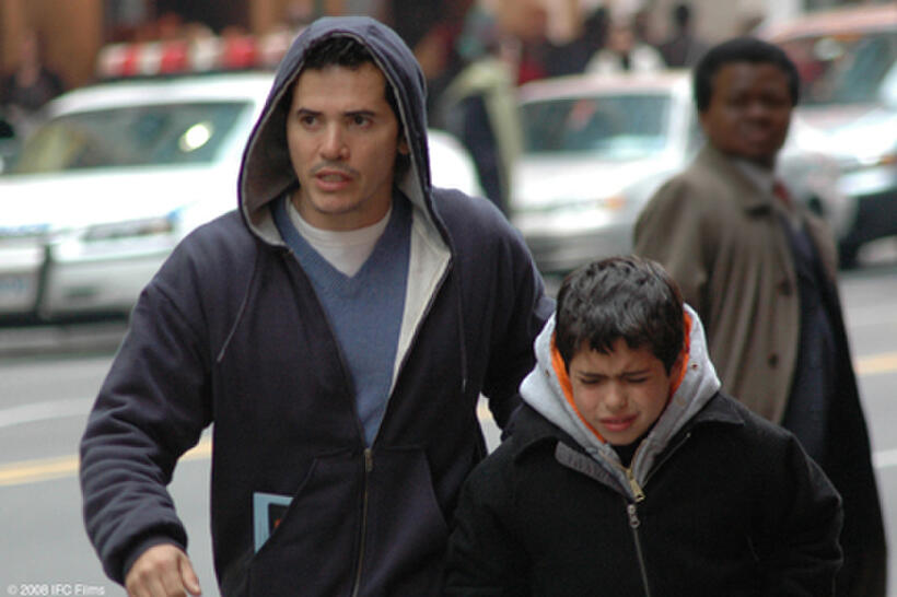 John Leguizamo as Frank Diaz and David Castro as Justin Diaz in "Where God Left His Shoes."