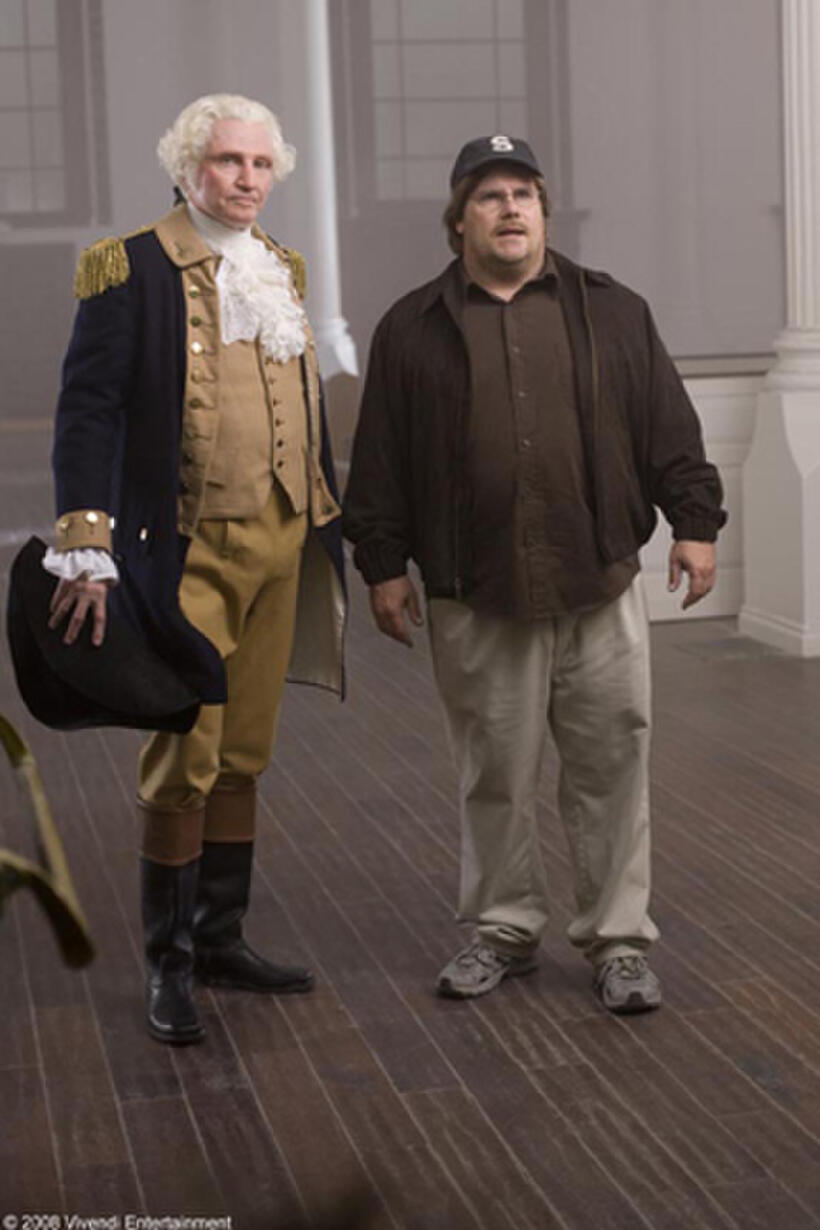 Jon Voight as George Washington and Kevin Farley as Michael Malone in "An American Carol."