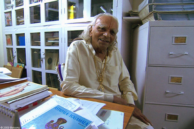 Yoga master BKS Iyengar in "Enlighten Up!"