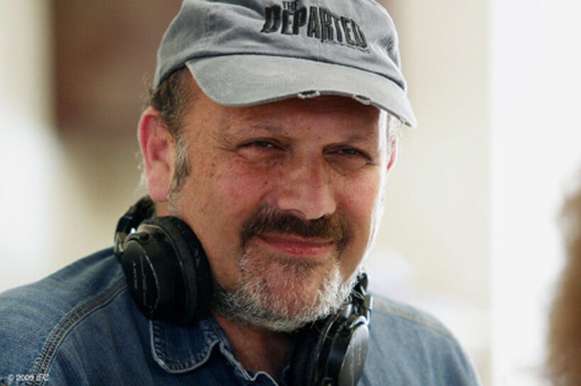 Director Eran Riklis on the set of "Lemon Tree."