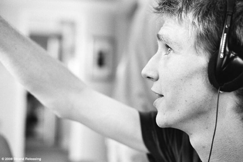 Director Luke Eberl on the set of  "Choose Connor."