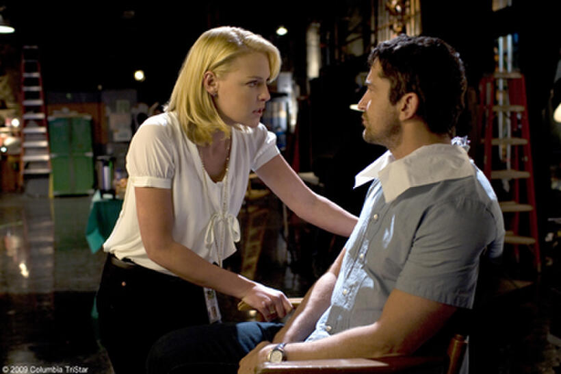Katherine Heigl as Abby and Gerard Butler as Mike in "The Ugly Truth."