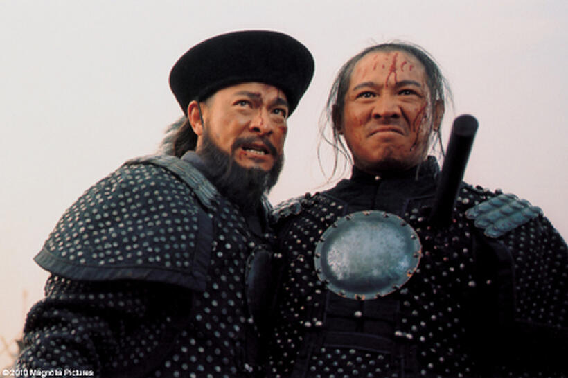 Andy Lau as Cao Er-Hu and Jet Li as Gen. Ma Xinyi in "The Warlords."