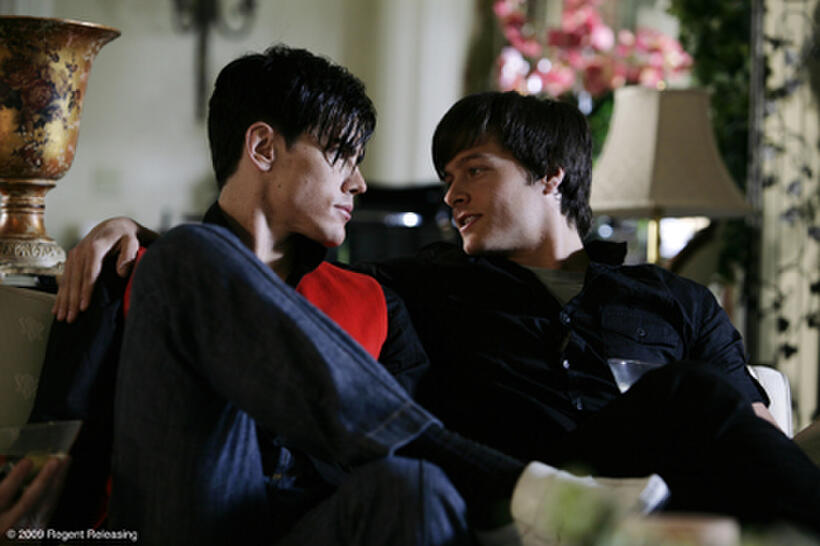 Tom Sandoval as Miles and Blake Hood as Omar in "Playing With Fire."