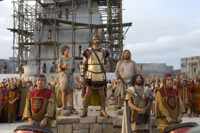 Michael Cera as Oh, Vinnie Jones as Sargon and Jack Black as Zed in "Year One."