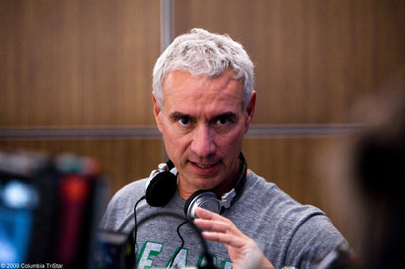 Director Roland Emmerich on the set of "2012."