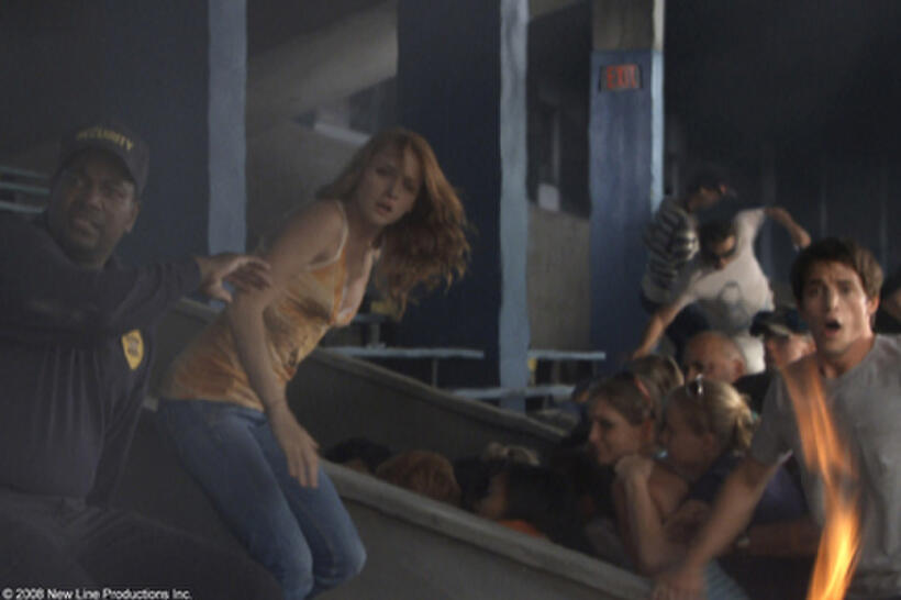 Mykelti Williamson as George, Shantel Van Santen as Lori and Bobby Campo as Nick in "The Final Destination."