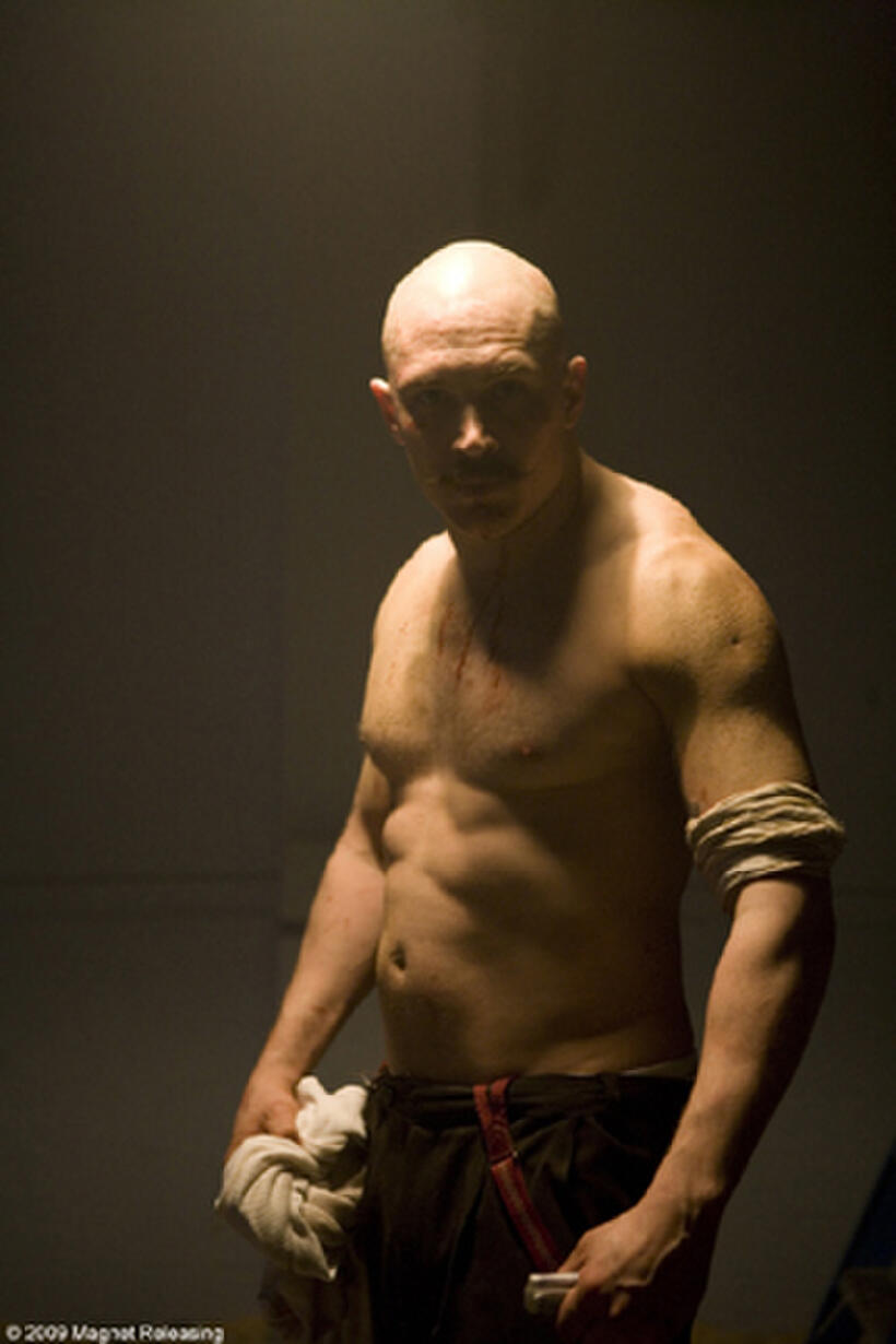 Tom Hardy as Michael Peterson/Charles Bronson in "Bronson."