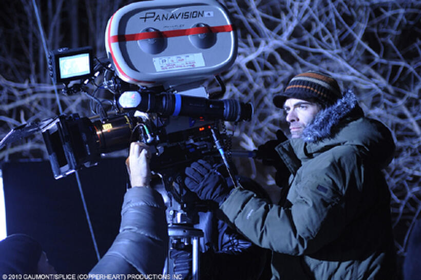 Filmmaker Vincenzo Natali on the set of "Splice."