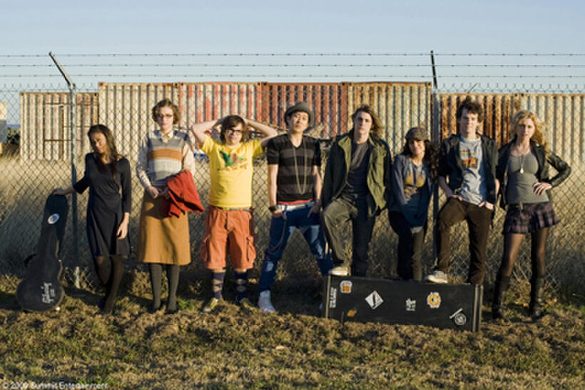 Lisa Chung, Elvy Yost, Charlie Saxton, Tim Jo, Ryan Donowho, Vanessa Hudgens as Sam, Gaelan Connell as Will and Alyson Michalka as Charlotte in "Bandslam."